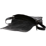 Borsa a tracolla uomo in vera pelle Made in Italy 5561-Nero I Fratelli