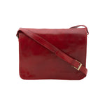 Borsa a tracolla uomo in vera pelle Made in Italy 5561-Rosso I Fratelli