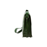 Borsa a tracolla uomo in vera pelle Made in Italy 5561-Verde I Fratelli