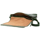 Borsa a tracolla uomo in vera pelle Made in Italy 5561-Verde I Fratelli