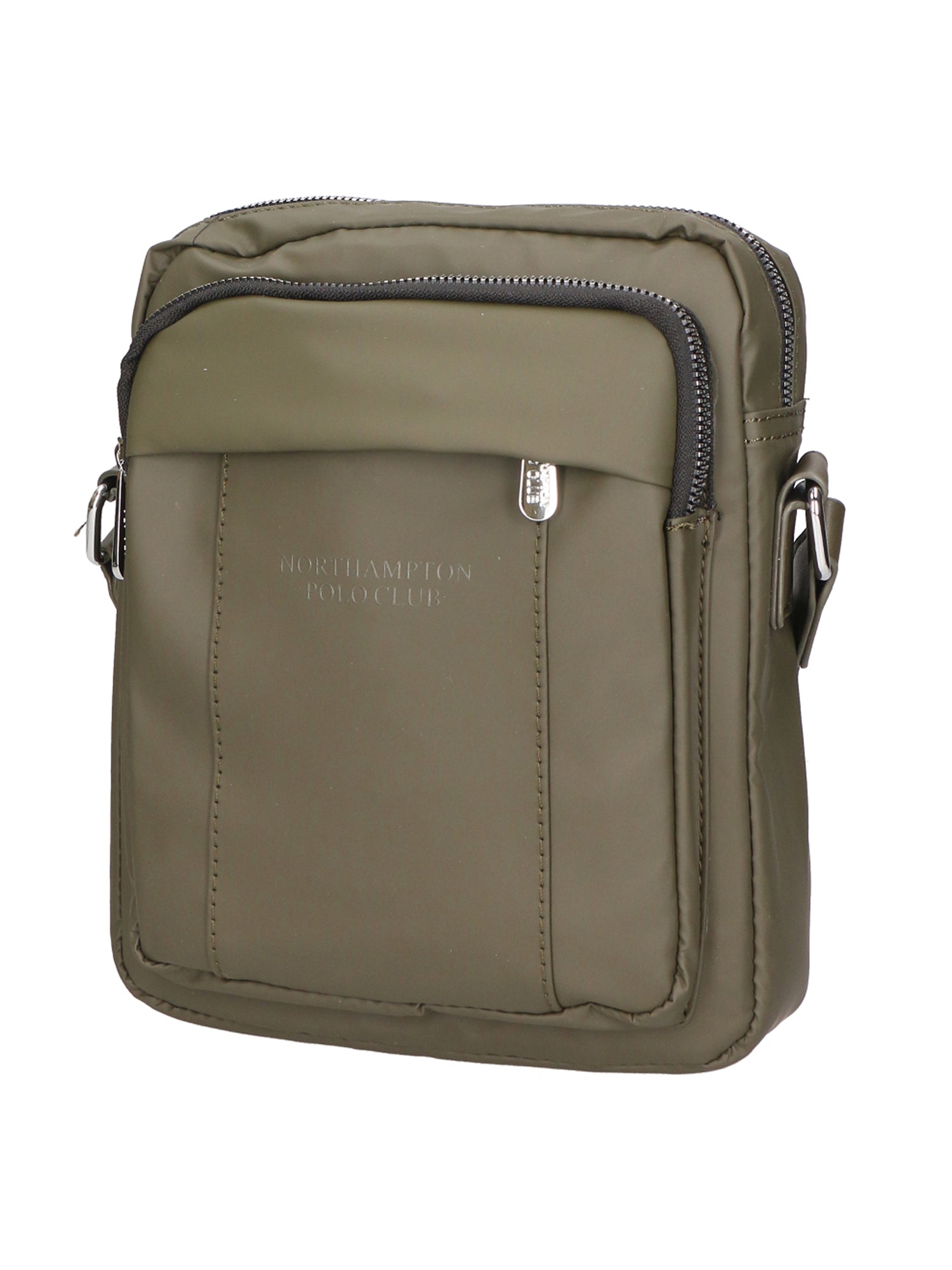 Borsa a tracolla uomo 100% pelle PU PCL3016-GREEN Northampton Polo Club