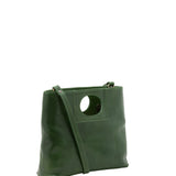 Borsa a tracolla da donna Vera pelle 5563-Verde I Fratelli