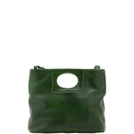 Borsa a tracolla da donna Vera pelle 5563-Verde I Fratelli