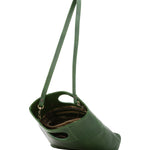 Borsa a tracolla da donna Vera pelle 5563-Verde I Fratelli