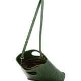 Borsa a tracolla da donna Vera pelle 5563-Verde I Fratelli