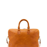 Borsa da lavoro uomo in vera pelle Made in Italy 5565-Senape I Fratelli