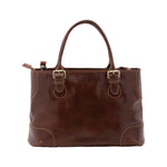 Borsa a tracolla da donna 100% pelle 5566-Marrone I Fratelli