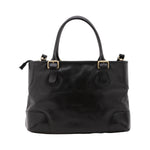 Borsa a tracolla da donna 100% pelle 5566-Nero I Fratelli