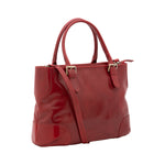 Borsa a tracolla da donna 100% pelle 5566-Rosso I Fratelli