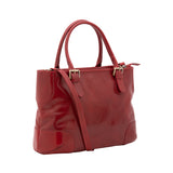 Borsa a tracolla da donna 100% pelle 5566-Rosso I Fratelli