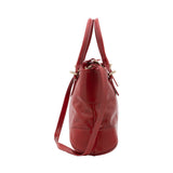 Borsa a tracolla da donna 100% pelle 5566-Rosso I Fratelli