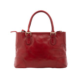 Borsa a tracolla da donna 100% pelle 5566-Rosso I Fratelli