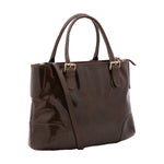 Borsa a tracolla da donna 100% pelle 5566-Tmoro I Fratelli