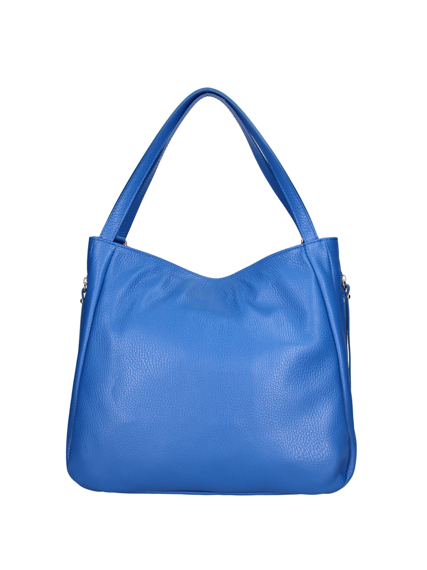 Borsa a spalla da donna Misto pelle e tessuto 07155-D22 BLUETTE Roberta Rossi