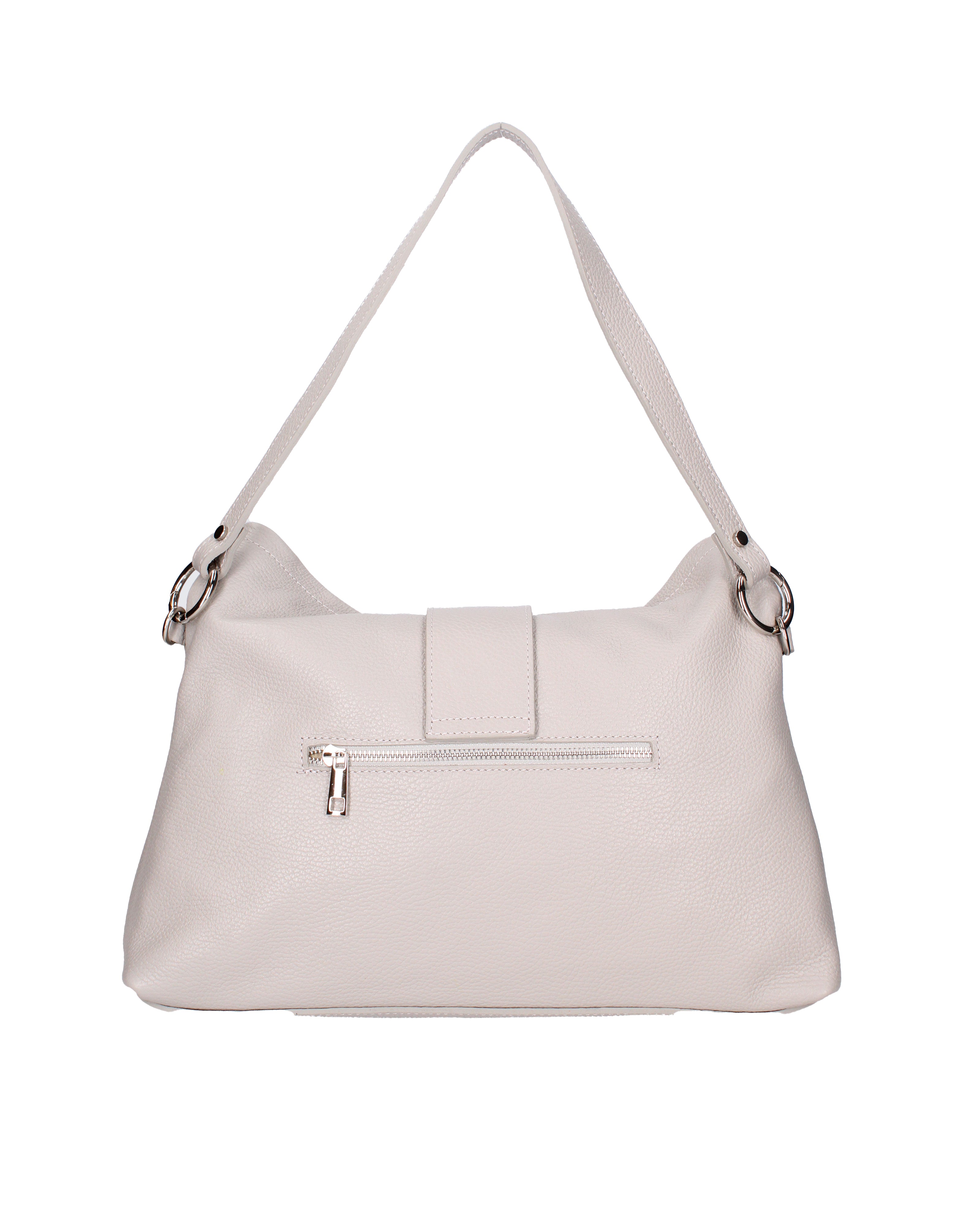 Grace Borsa a spalla da donna Vera pelle 07158-D86 GRIGIO PERLA Viola Castellani