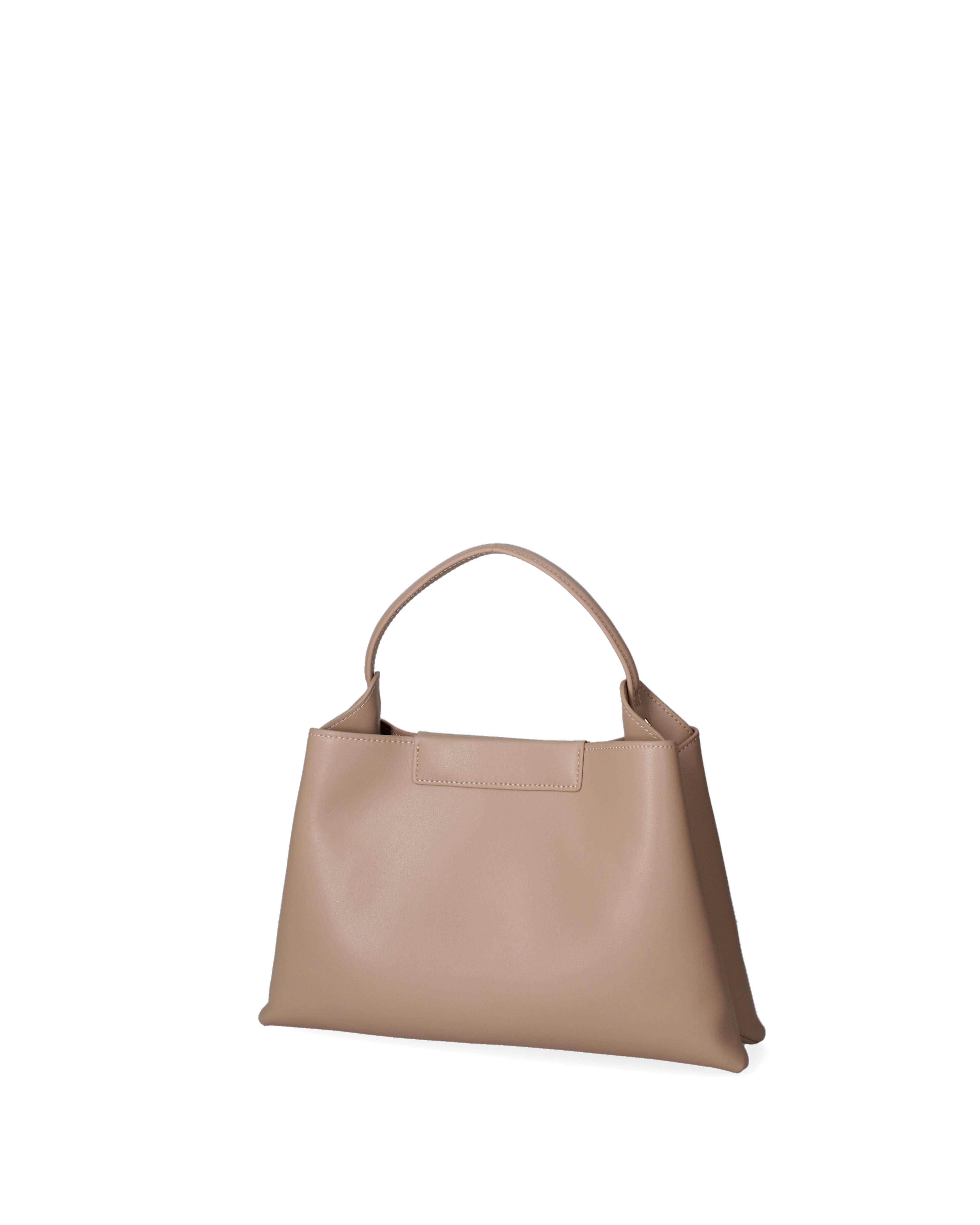 Borsa a mano da donna 100% pelle riciclata 07227-Taupe Viola Castellani