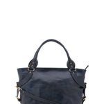 Borsa a mano da donna 100% pelle 5579-Blu I Fratelli