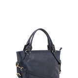 Borsa a mano da donna 100% pelle 5579-Blu I Fratelli