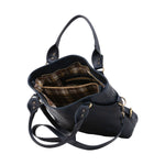 Borsa a mano da donna 100% pelle 5579-Blu I Fratelli