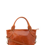 Borsa a mano da donna 100% pelle 5579-Cognac I Fratelli