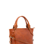 Borsa a mano da donna 100% pelle 5579-Cognac I Fratelli