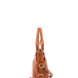 Borsa a mano da donna 100% pelle 5579-Cognac I Fratelli
