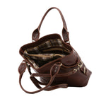 Borsa a mano da donna 100% pelle 5579-Marrone I Fratelli