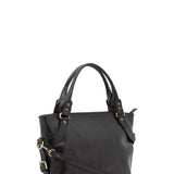 Borsa a mano da donna 100% pelle 5579-Nero I Fratelli