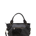 Borsa a mano da donna 100% pelle 5579-Nero I Fratelli