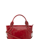 Borsa a mano da donna 100% pelle 5579-Rosso I Fratelli