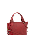 Borsa a mano da donna 100% pelle 5579-Rosso I Fratelli