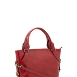 Borsa a mano da donna 100% pelle 5579-Rosso I Fratelli