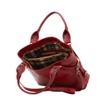 Borsa a mano da donna 100% pelle 5579-Rosso I Fratelli