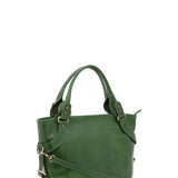Borsa a mano da donna 100% pelle 5579-Verde I Fratelli