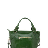 Borsa a mano da donna 100% pelle 5579-Verde I Fratelli