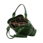 Borsa a mano da donna 100% pelle 5579-Verde I Fratelli