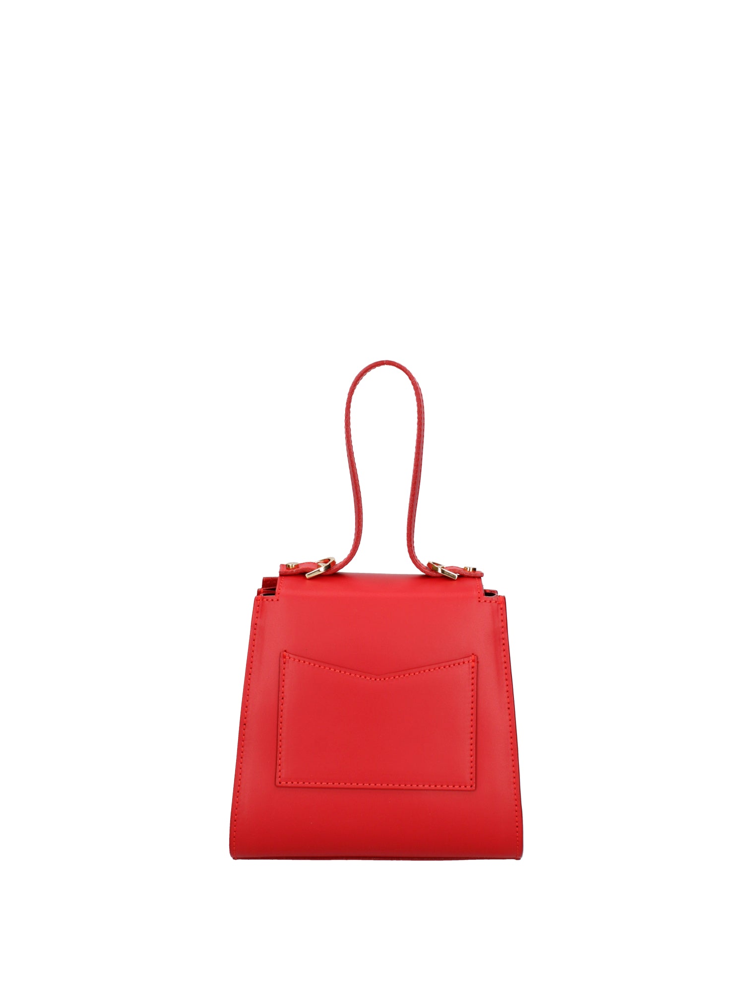 Borsa a mano da donna 100% pelle 07204-L214 ROSSO Viola Castellani