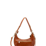 Borsa a spalla da donna Vera pelle 5589-Cognac I Fratelli