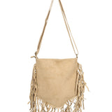 Solana Borsa a tracolla da donna Vera pelle 1518-TAUPE Gave Lux