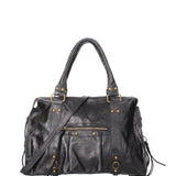 Novara Borsa a spalla da donna Vera pelle 06090 LM-L022 NERO Gave Lux