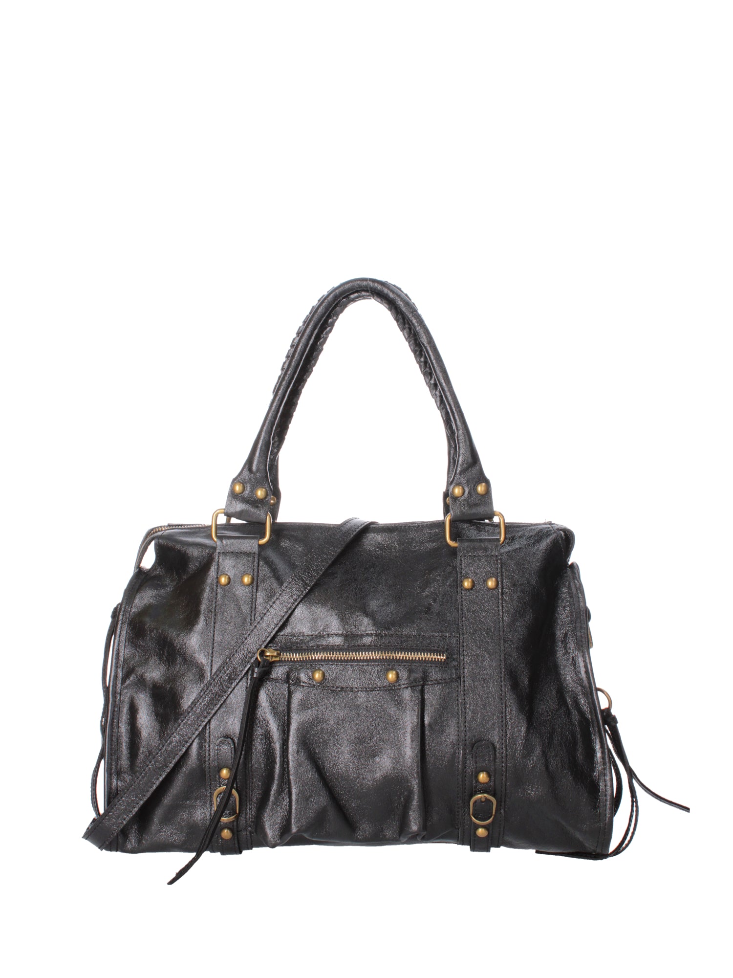 Novara Borsa a spalla da donna Vera pelle 06090 LM-L022 NERO Gave Lux