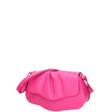 Borsa a spalla da donna Vera pelle 07152-D02 FUXIA Viola Castellani