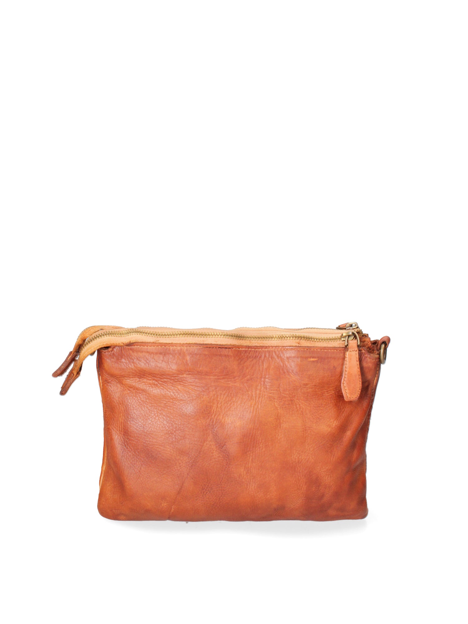 Lucca Borsa a tracolla da donna Vera pelle 1001-D17 CUOIO SCURO Gave Lux