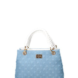 Borsa a mano da donna Vera pelle JR-W-1114JS-LIGHT JEANS-WHITE John Richmond