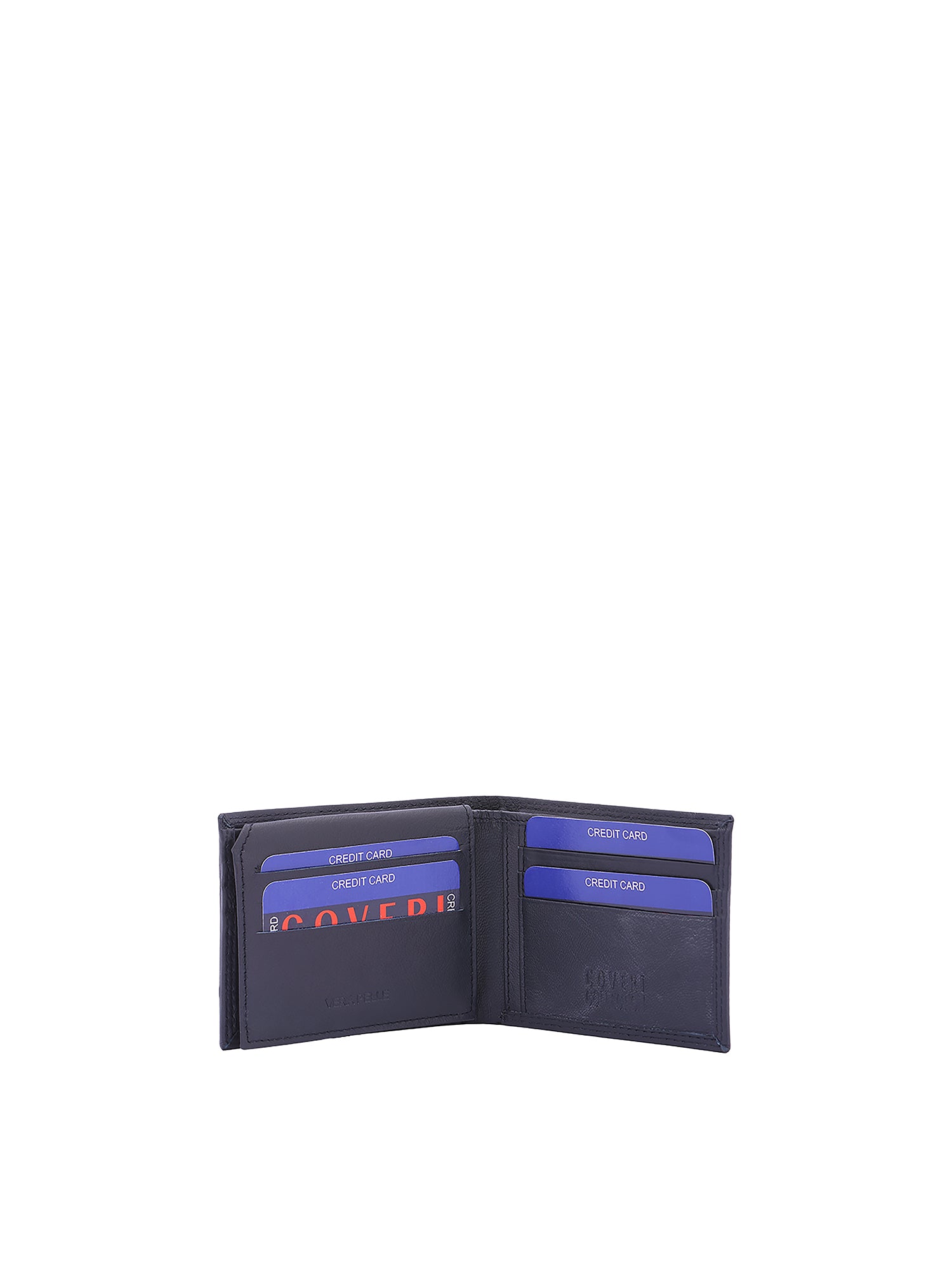 Portafoglio uomo in vera pelle Casual CC808-1992-BLU Coveri Collection