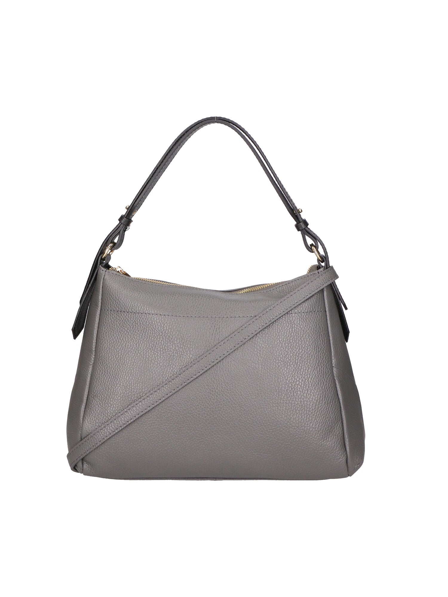 Vladimira Borsa a spalla da donna Vera pelle 06675-D27 CENERE + D28 NERO Gave Lux