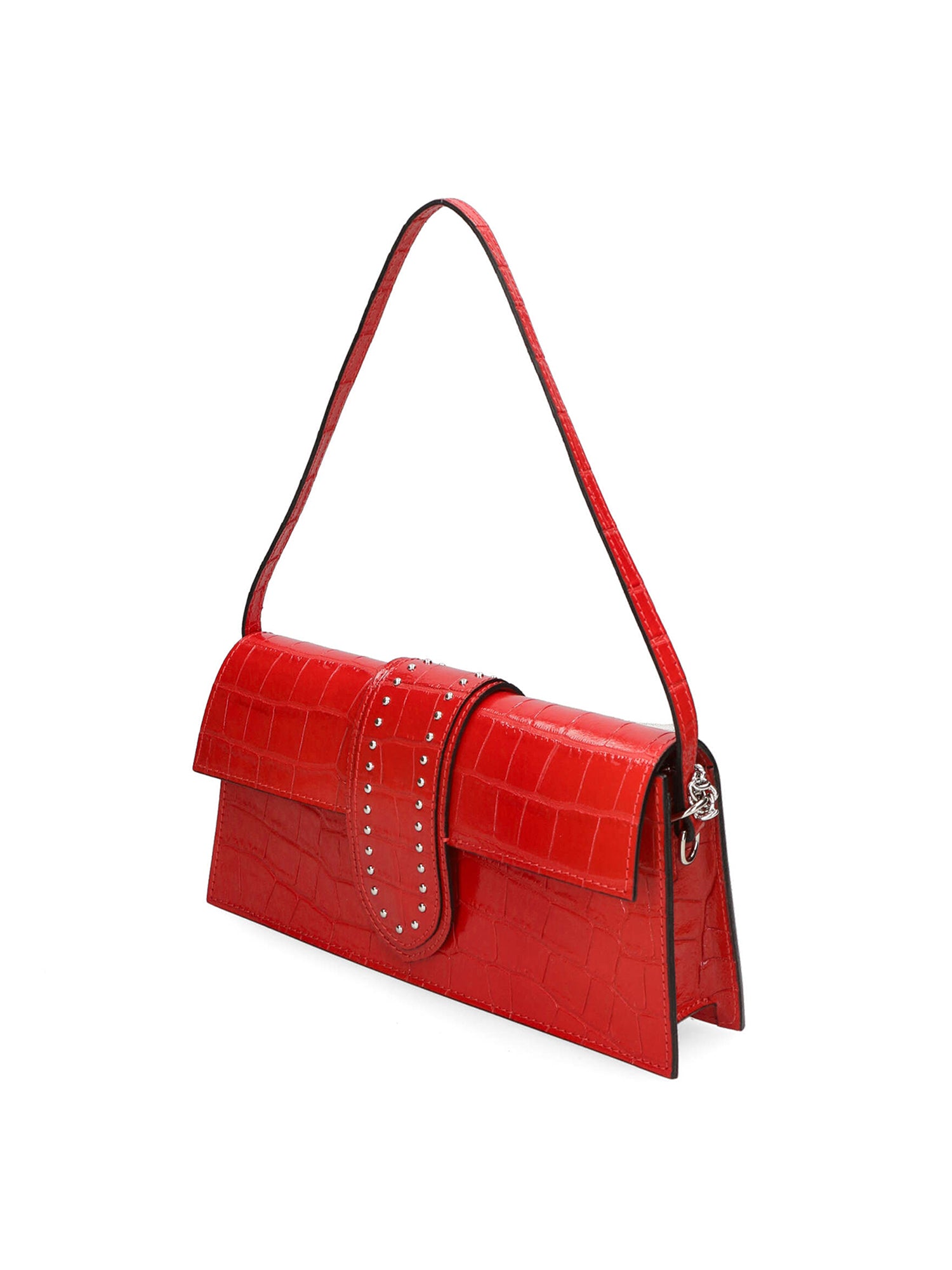 Alba Borsa a spalla da donna Vera pelle 04734-B58 ROSSO Gave Lux