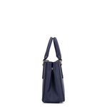 Borsa a mano da donna 100% pelle vegana PU 720-2PT-NAVY BLUE Diana&co