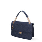 Borsa a spalla da donna Nylon & Ecopelle DC3533-2-NAVYBLUE Diana&co