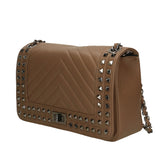 Bologna Borsa a spalla da donna Vera pelle 6590-TAUPE Gave Lux
